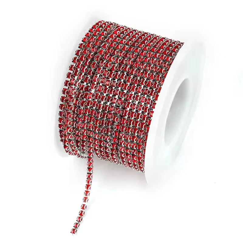 Wholesale Stainless Steel Rhinestone Cup Chains Sewn Crystal Rhinestone Claw Chains