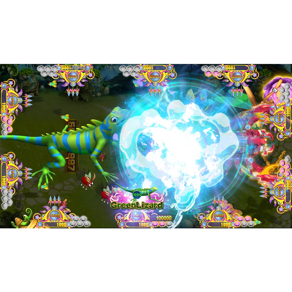 4~10 Player Fish Table Game Machine Cabinet Insect Monster Arcade Shooting Fish Game Install Software