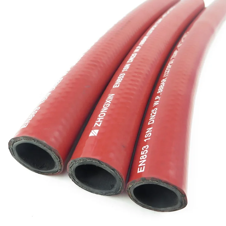 Heat Resistant Oil Wrap Surface Multicolour 1 1/2 Inch Flexible Rubber Hose Pipe Concrete Pump
