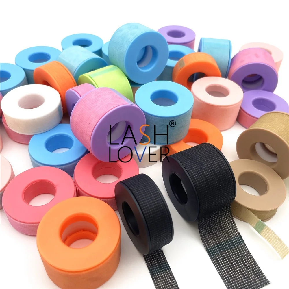 White pink blue black brown beige non woven surgical silicone gel medical eyelash extension tape for lashes sensitive skin