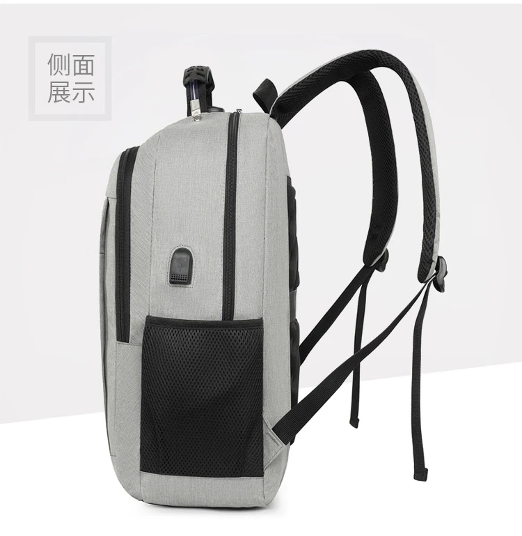 anti theft slim nylon usb 15.6 inch casual durable school travel business laptop men backpack for high school student