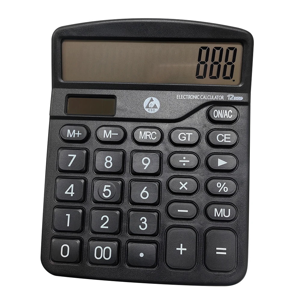 12 Digits ESD Calculator Cleanroom Calculating Tool Office Anti-static Calculator