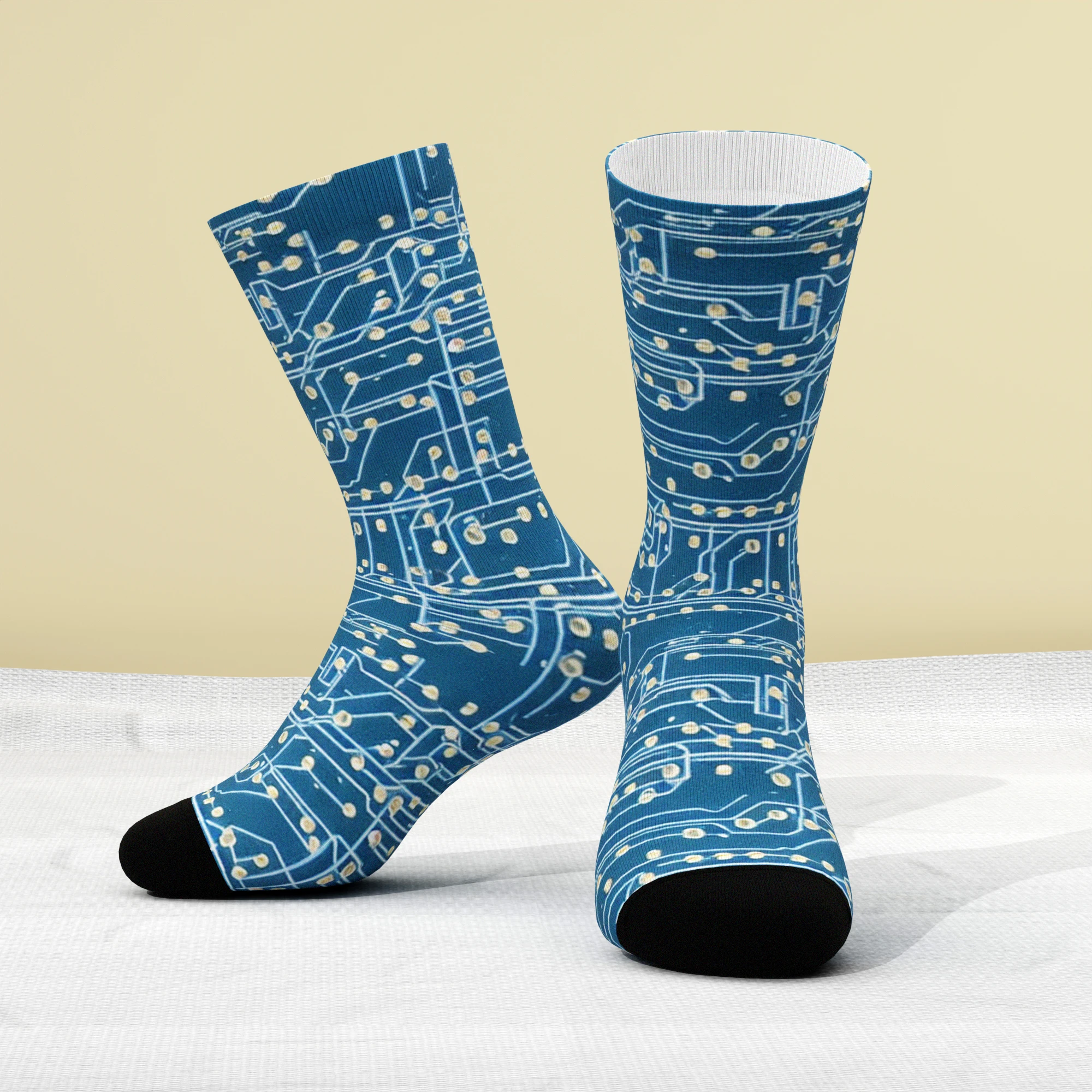 Colorful Fashionable Trendy Creative Cool and Vibrant Unique Design 3D Printed Pattern Comfortable and Durable Socks