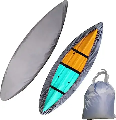 420D Kayak Cover Heavy Duty Waterproof UV Resistant Kayak Covers Boat Covers for Outdoor Storage