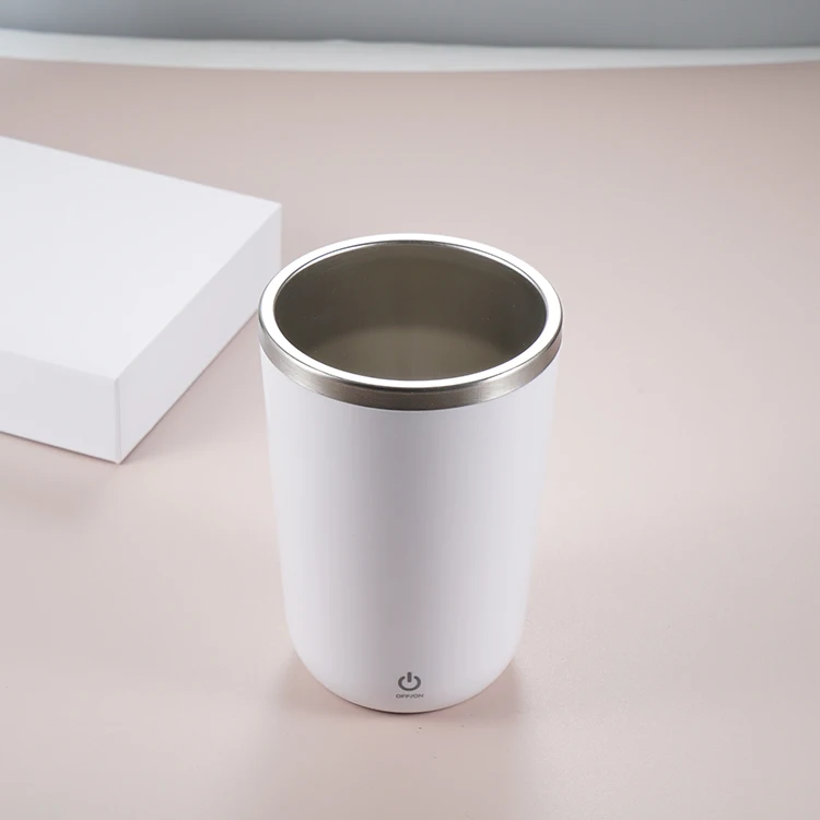 Stainless Steel Rechargeable Smart Cup Multi Functional Fitness Auto Magnetized Self mug auto stirring mixing coffee cup
