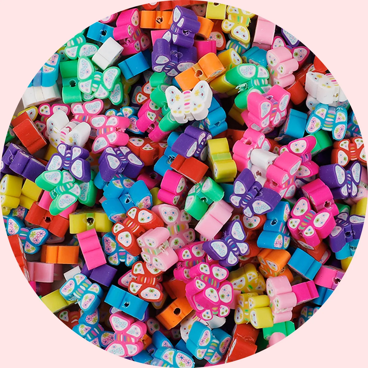 1000pcs/bag Clay Sliced Beads Set of Halloween Hole for Crossborder Craft jewelry beads for jewelry making