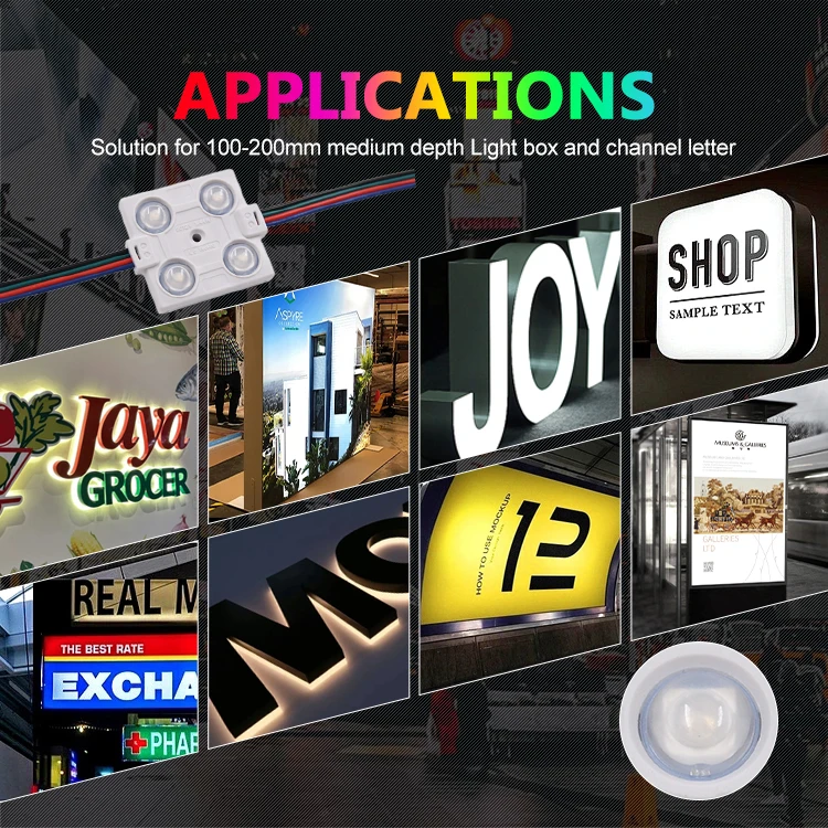 5050 Rgb Backlit Led Modul 4 chips 1.44W Lightbox Light Source RGB Led Module for Ceiling Lighting