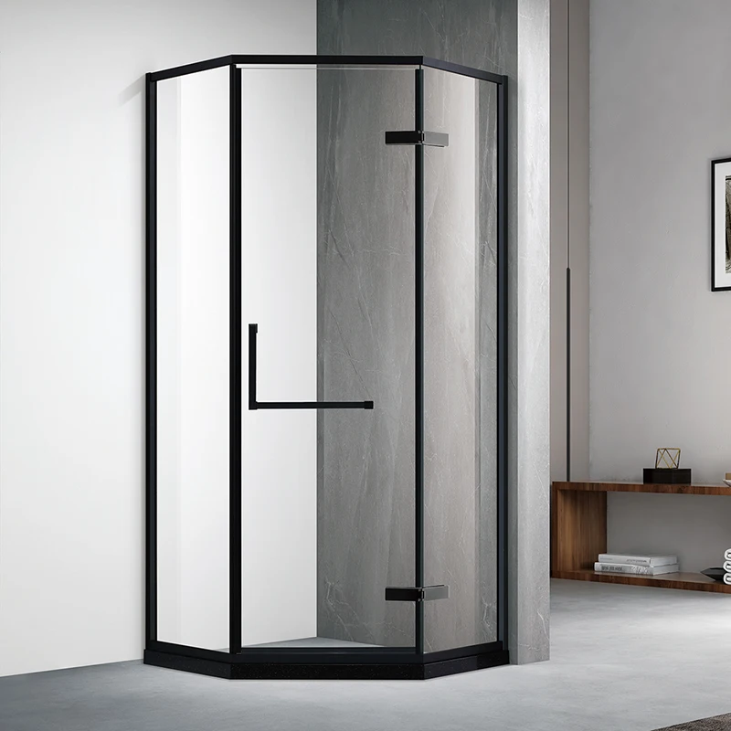 Empolo cabina ducha лидер продаж черная рама дешевая дверная петля для душа дверь paroi de douche