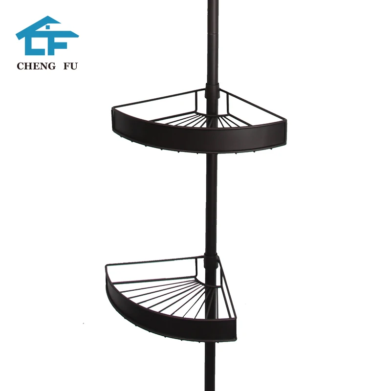 The New 2020 Telescopic Shower Caddy Aluminium Bathroom Shelf Corner Modern Metal Iron Steel Customized Four Tiers Small Qty T/T