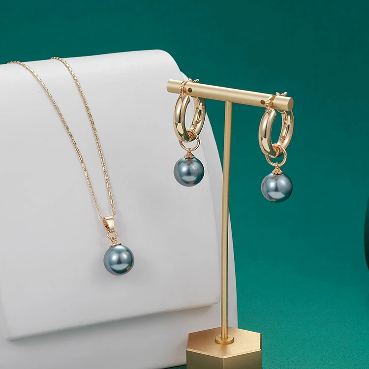 Simple Pearl Pendant guam gold filled Necklace 14k gold jewelry  sets hawaiian jewelry set Wholesale