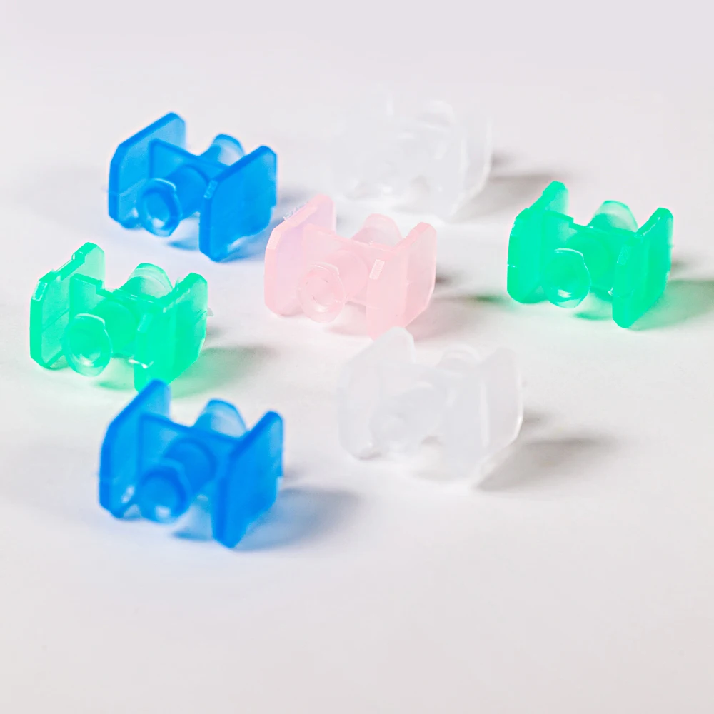 Dental disposable transparent plastic syringe sterile connector for luer lock syringe