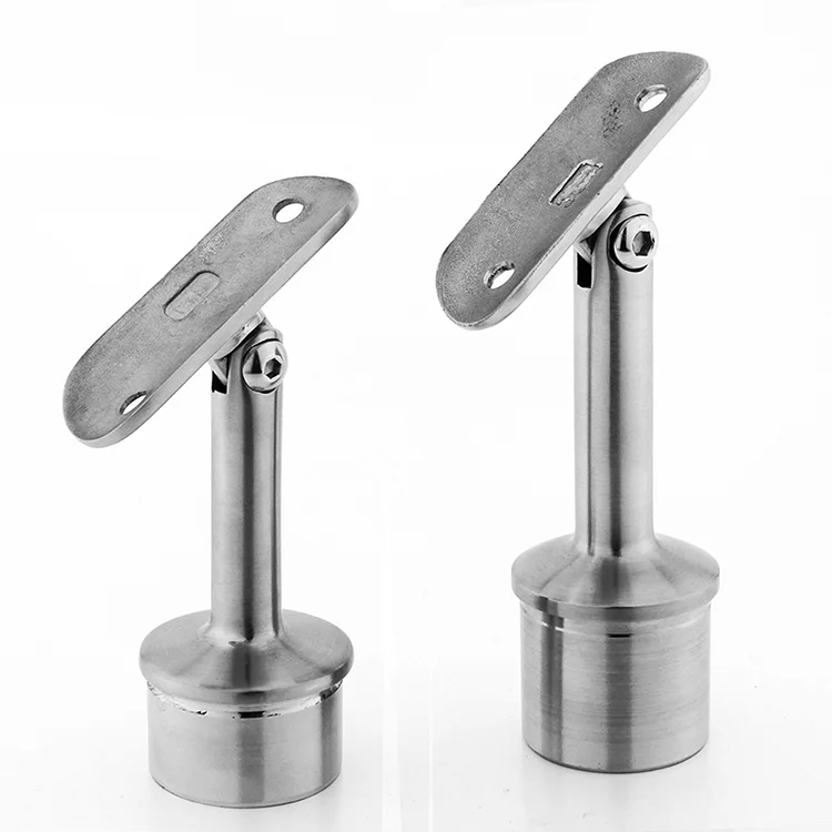 Stainless Steel Handrail Bracket Elegant Balcony Railing and Glass Design Premium Stainless Steel Fittings for Balustrades