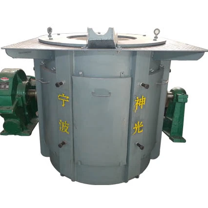 2000KG 2T IGBT medium frequency induction reducer steel shell industrial furnace for melting iron copper aluminum steel