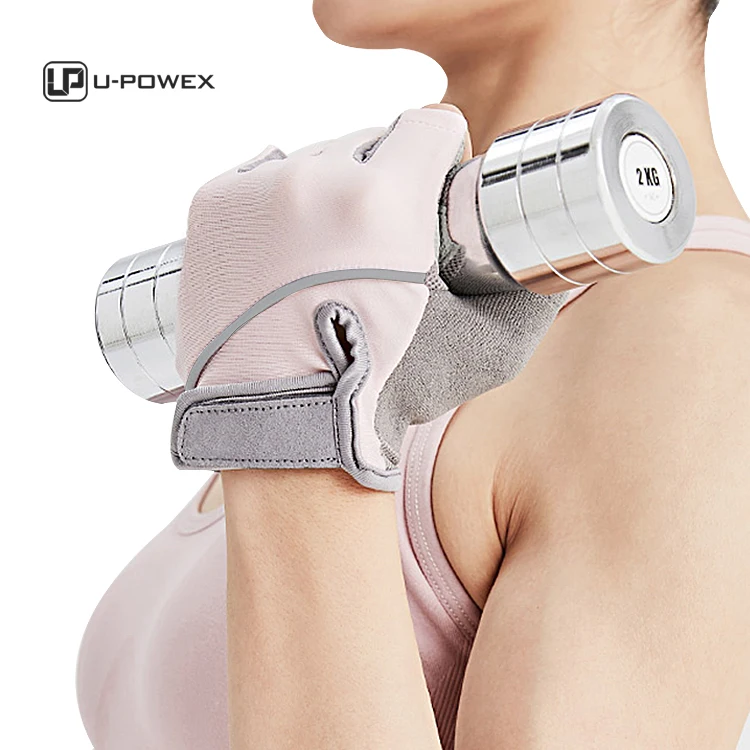 2022 new style factory wholesale  Fingerless Workout Sports Neoprene Fitness Pink Black Gym Gloves gym gloves men