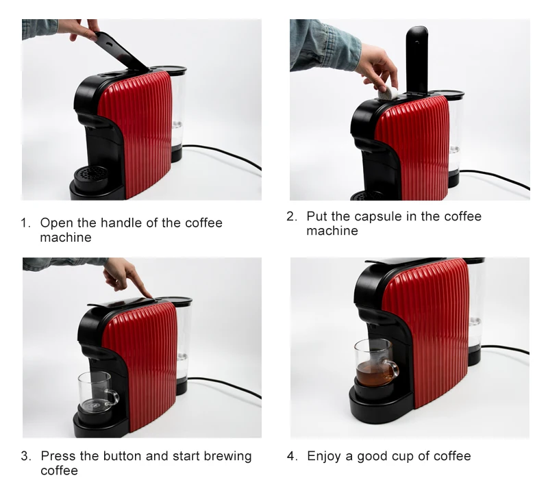 Factory Wholesale Custom Logo Capsule Coffee Maker Espresso Machine