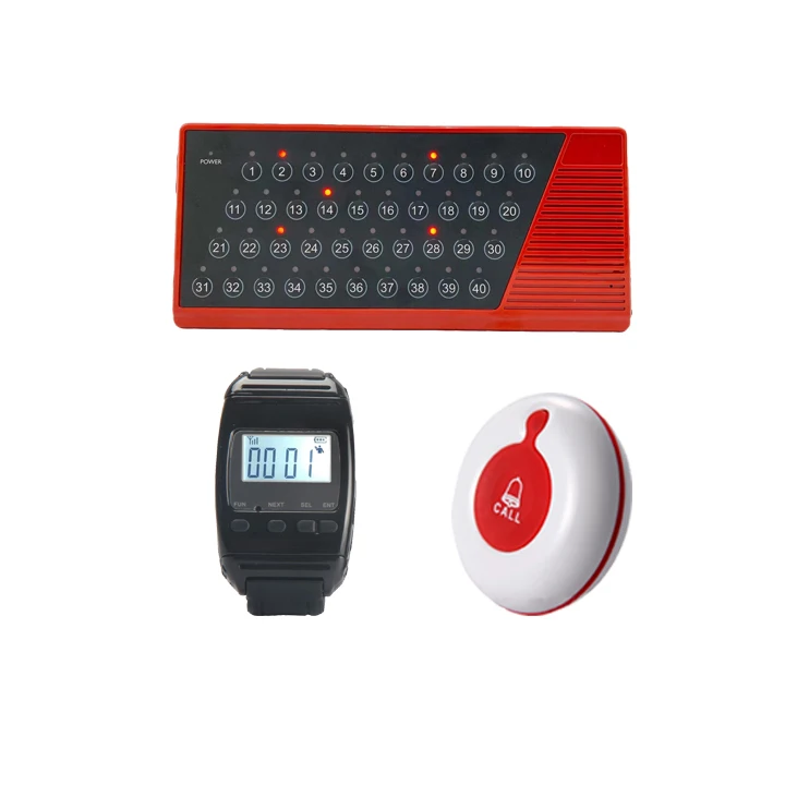 Wireless Table Service Call Button Waiter Wrist Band Watch Pagers Waiters Calling Systems