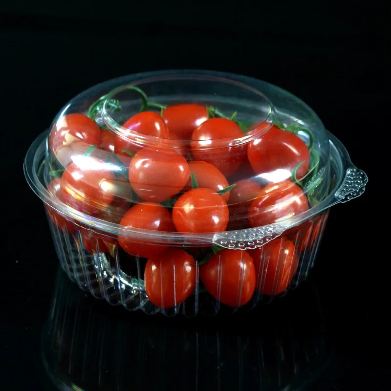 Disposable plastic transparent fruit and vegetables packing box machine