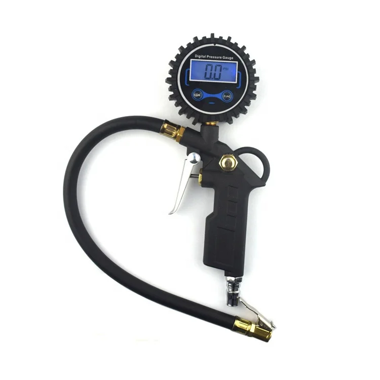 Vtogether V00014100 0.1 Display Resolution Digital/dial Tire Inflator With Pressure Gauge,Heavy Duty With Rubber Hos