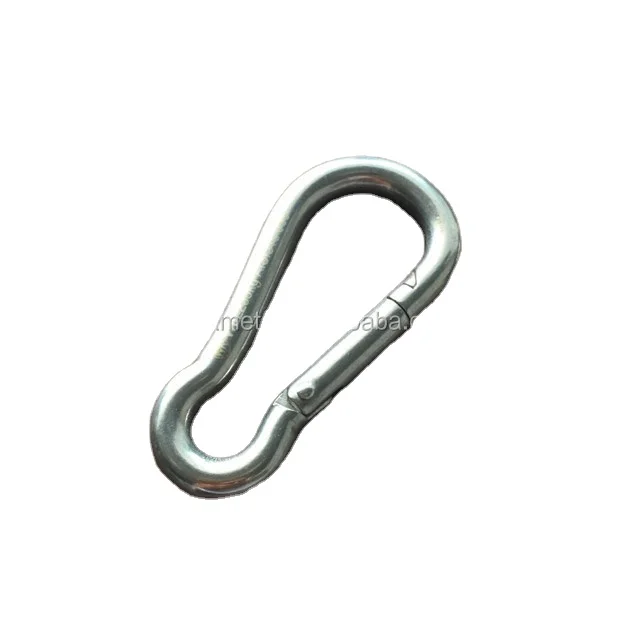 Outdoor hook Carbon Steel DIN5299 Galvanized Spring Snap Hook A2 Carabiner 6*60mm