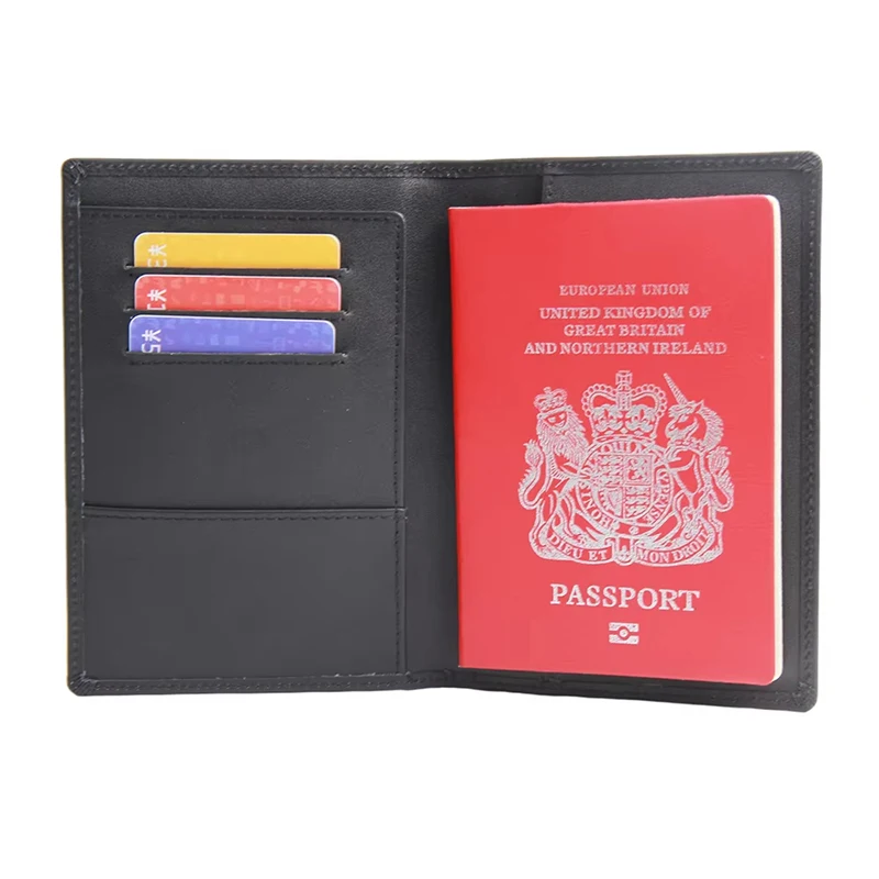 Custom Fast Delivery Travel  Supplies Passport Holder  Supplies Hot Stamping Boarding Passport Holder