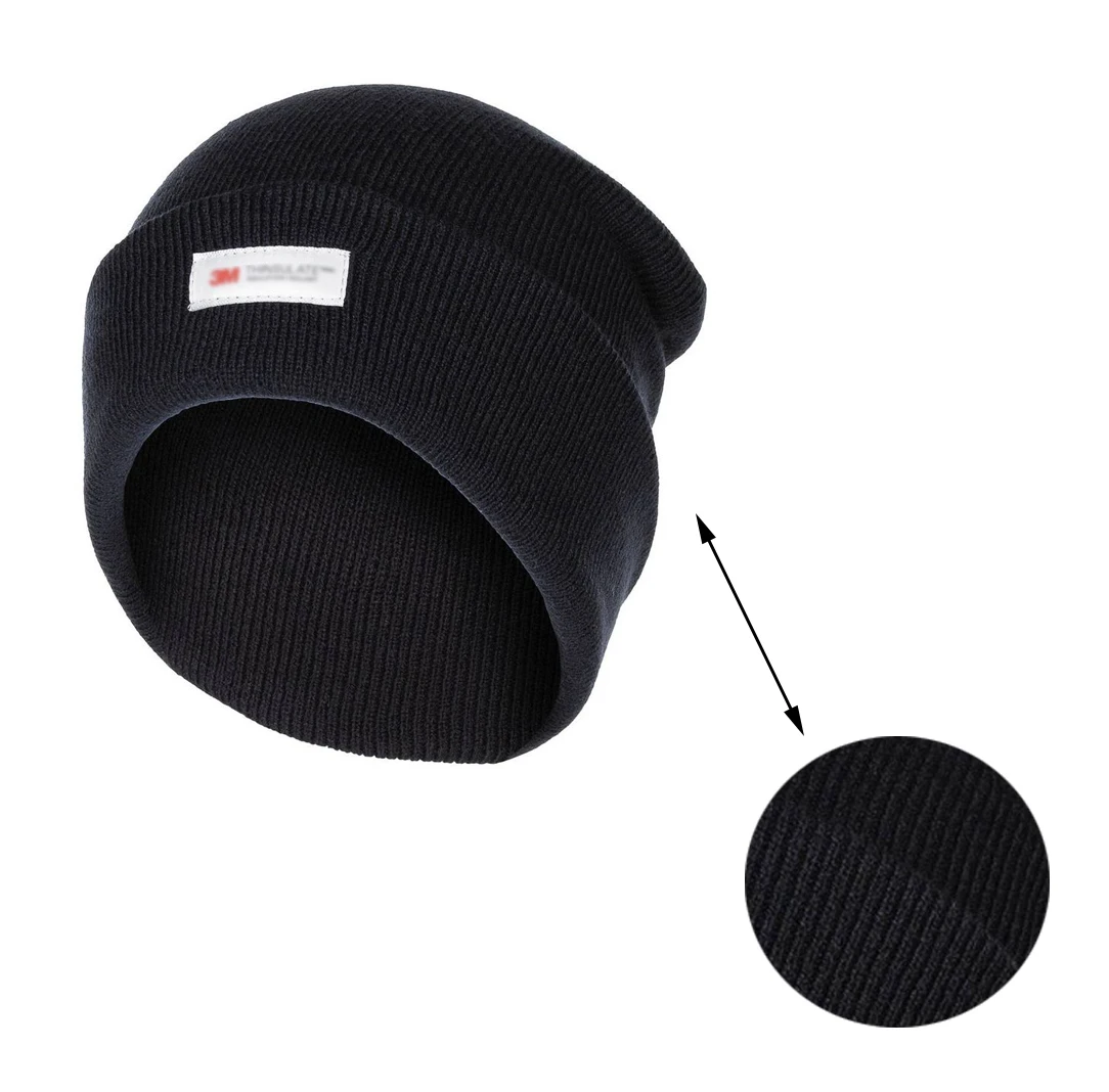 Manufacture Custom Lined Knitted Beanie Winter Beanie 100% Acrylic Unisex Headwear 3m Thinsulate hats