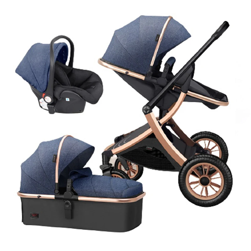 wholesale foldable double twins 2 3 4 in 1 kid child travel lightweight carriage pram baby strollers with car seat