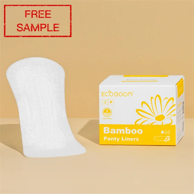 ECO BOOM sustainable ecological recycled compostable free sample disposable female distributor company menstrual pads