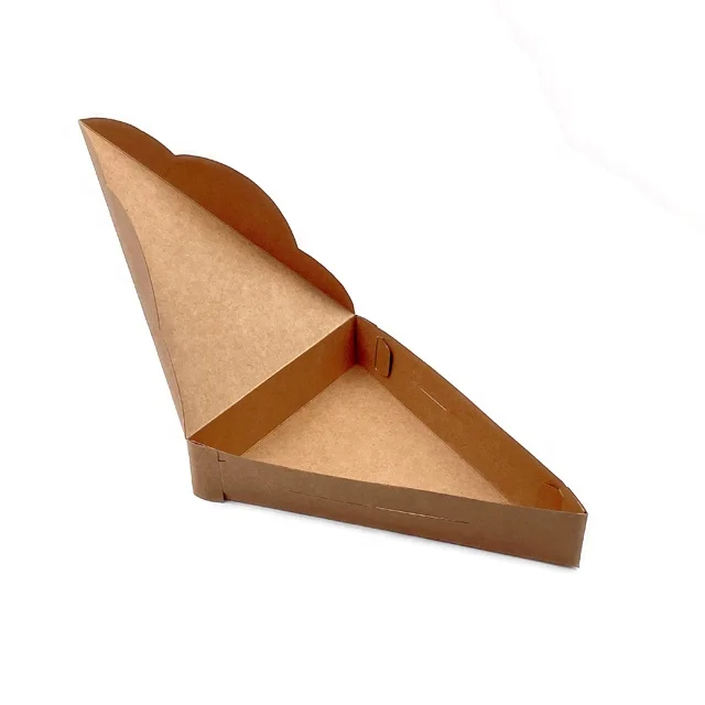 Kraft and Green Paper Boxes without Print Recyclable Material Take out Container Box Easy To Carry