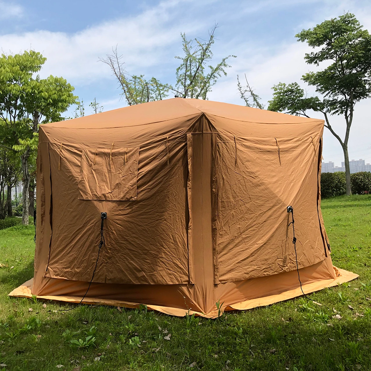 Customized 6 side  Durable  Pop Up Quick-Set Screen House Gazebo Tent  Portable  Outdoor  Mesh Screen House  Tent
