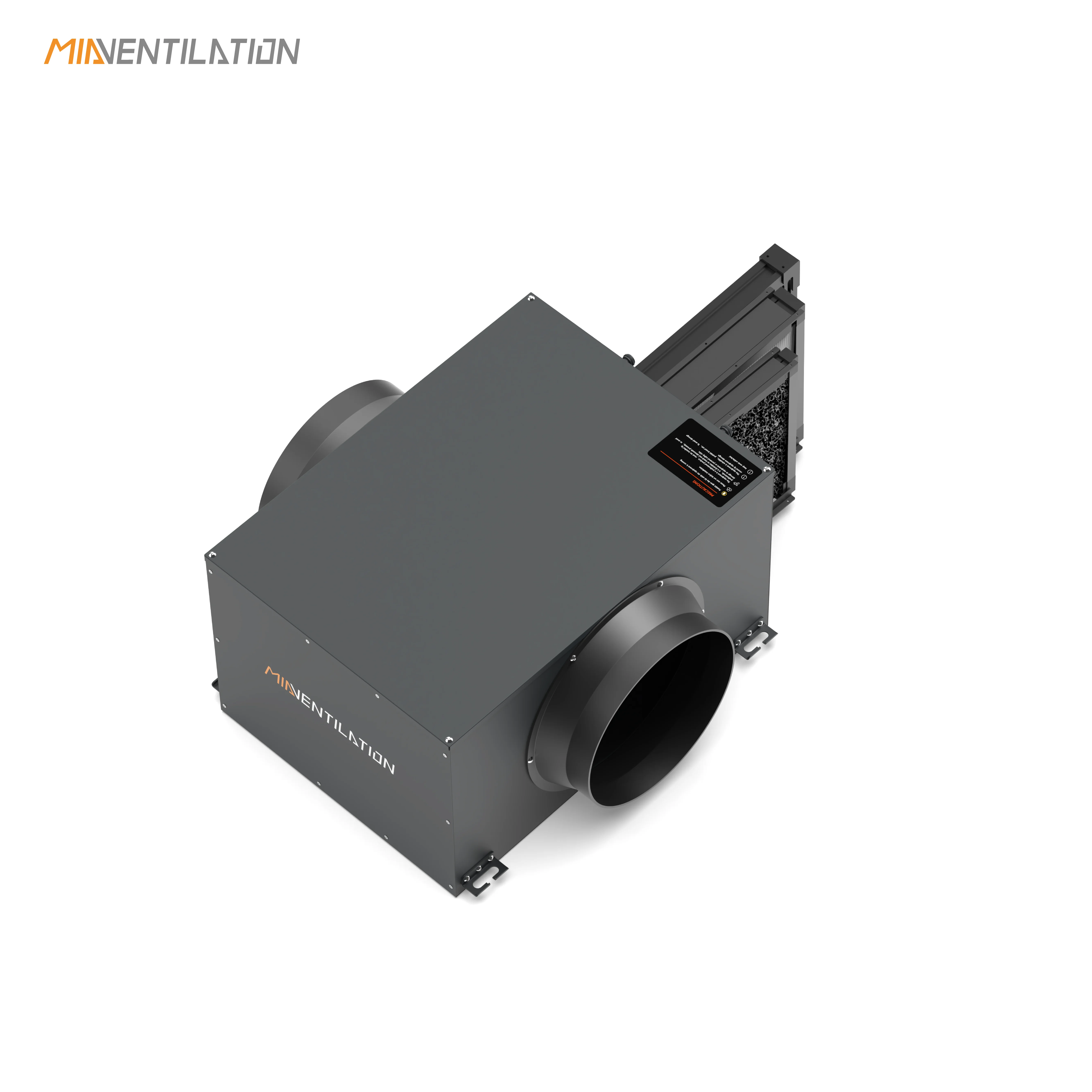 OEM 150mm Duct Carbon HEPA H13 electrostatic Air Purify Box Connecting 100/150/200/250/300 mm Ventilation filter box M