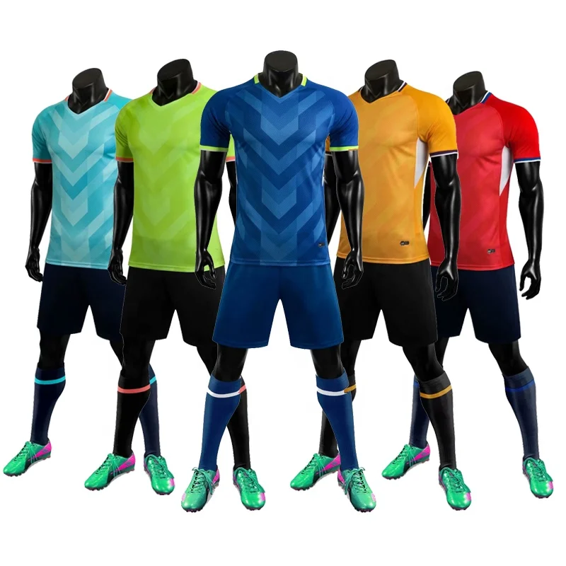 
Hot Sale Breathable soccer uniform football jerseys Custom cheap football jerseys 