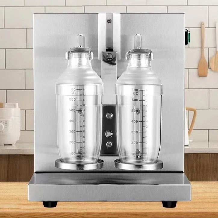Automatic Bubble Boba Milk Tea Shaking Double Frame Smoothie Drink Shaker Cup Machine Price For Drinking Shop