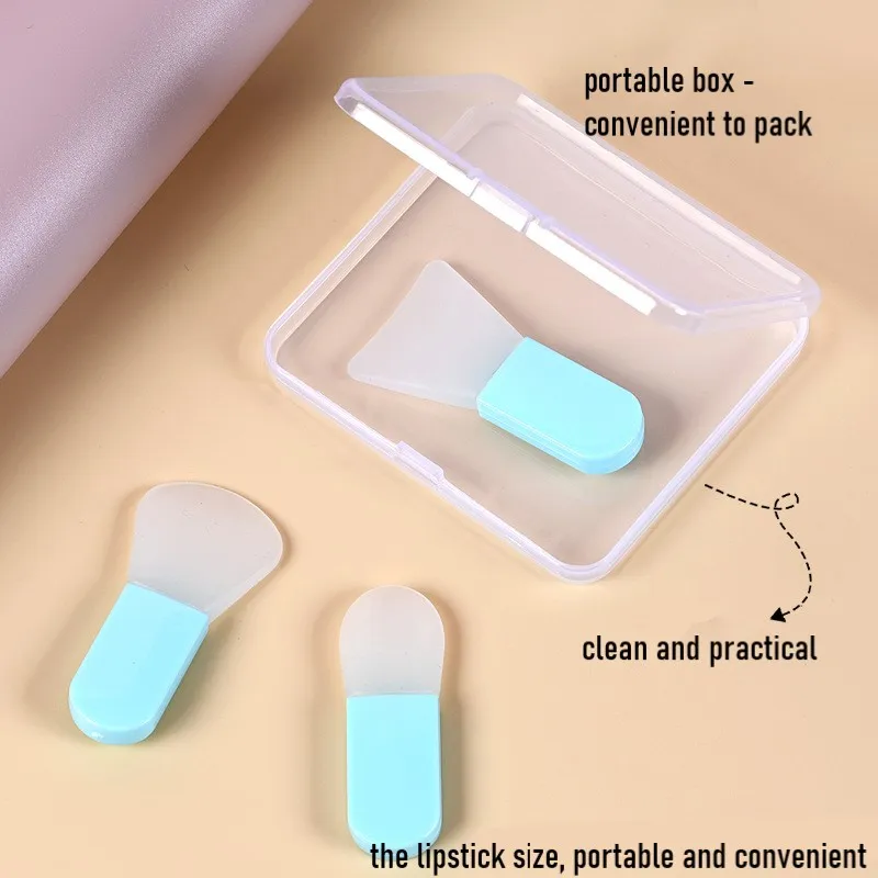 Mini Plastic Silicone Facial Spatula Cosmetic Face Cream Spatulas for Skin Care and Mask Application