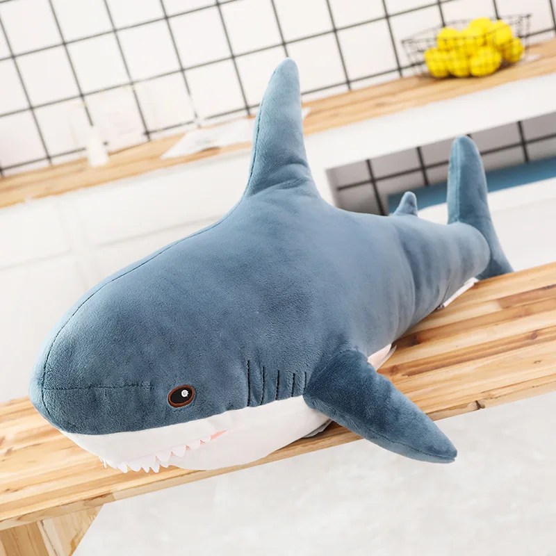 
Amazon select supplier China shark animals soft baby cheap stuffed plaything children staff kid peashooter doll plush toy 