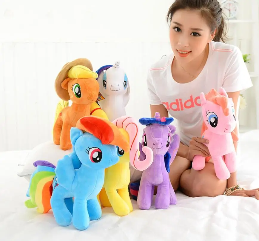 XUX 30cm Little Horse Pony Doll Anime Character Toys Kids Gift Doll Cartoon Stuffed Toy Wholesale