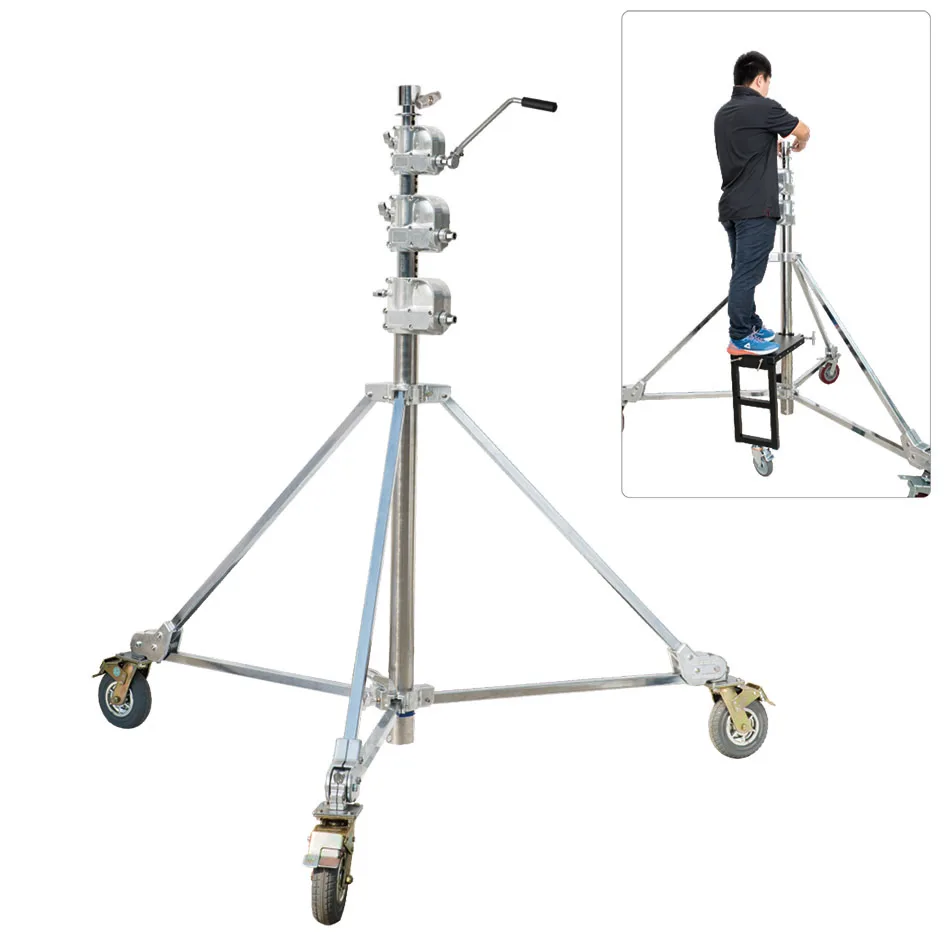 AMFE-5800 Heavy Duty Light Stand Load 60KG Tripod For Film TV Radio Broadcasting Studio Video Photography Supporting Equipment