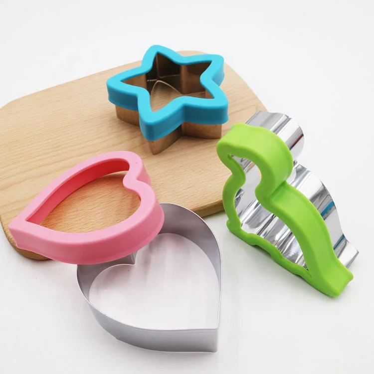 
Stainless Steel Sandwiches Cutter, Mickey Mouse & Dinosaur & Heart & Star Shapes Cookie cutter Biscuit Cutter -Food Grade Biscui 