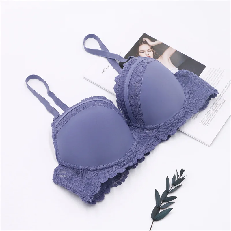 Оптовая продажа, Гладкий дышащий бюстгальтер на лямках с буквенным принтом, эластичная лента, мягкий бюстгальтер с мягкими чашечками