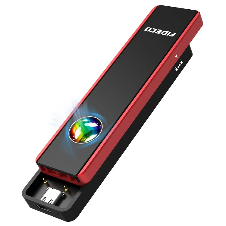 FIDECO Sdd Case for Ngff Nvme M.2 Ssd Storage Case USB A C 2 in 1 Gen2 Dual Protocol Sata Pcie M.2 Nvme Enclosure