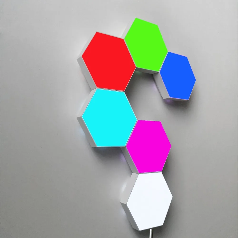 Touch Controlled Remote Honeycomb Modular Led Light for Wall DIY Decoration Led Wall Wedding