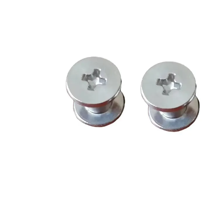 Nickel Plating Carbon Steel Phillips Nut Bolt Cross Chicago Screws Rivets Binding Book Post M4M5M6 Screw