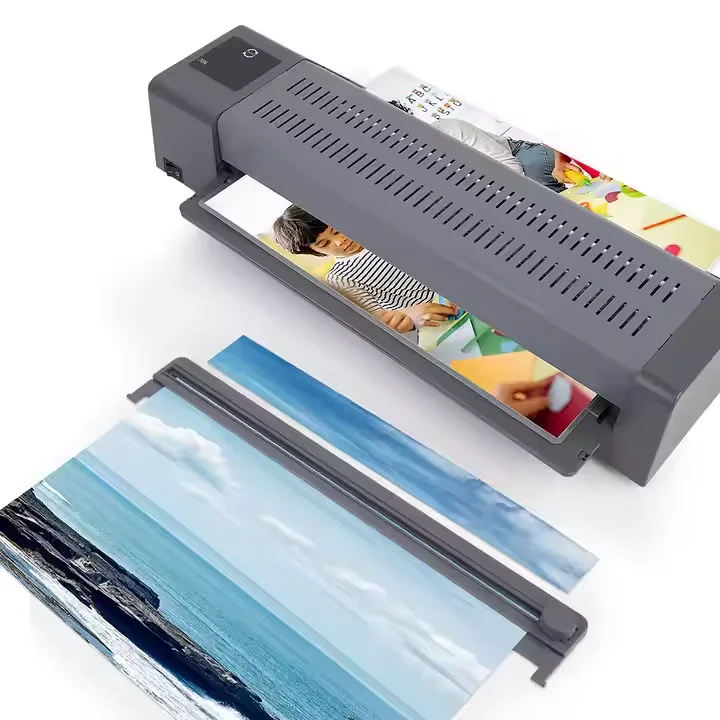 A3 Home & Commercial Electric Heat Press Film Gluing Machine Small Plastic Photo Laminator for Home Office Photo Sealing Gluing