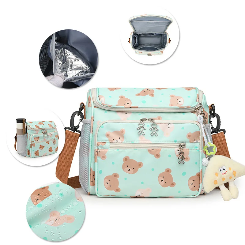 Amiqi ZS100 Portable baby hanging stroller organizer bag Insulated Baby Bottle Bags Baby Carrier Bag