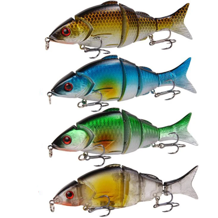 Weihe segmented fish 12.5cm 21g deep diving minnow multi- jointed fishing lure multi jointed lure