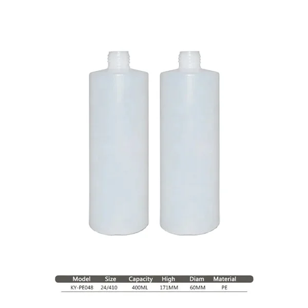 Plastic square white bottle for lotion/shampoo/conditioner