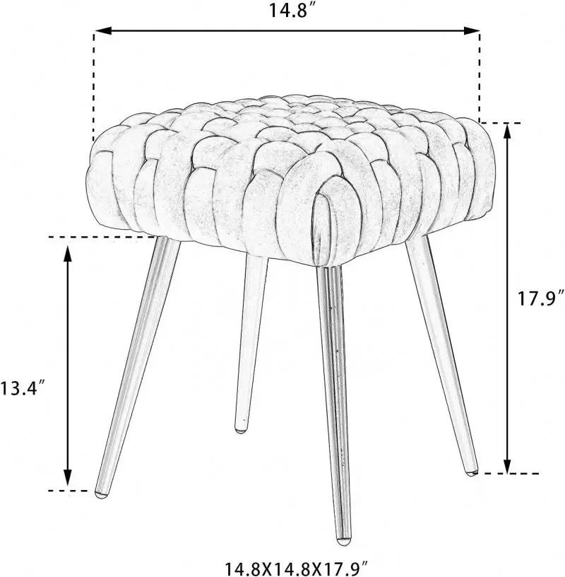 Best Green Velvet Multi Functional Vanity Ottoman Round Modern Upholstered Foot Stool Cheap Pretty Dressing Table Chair