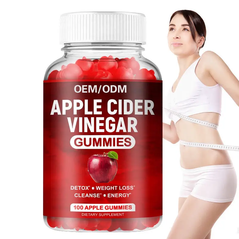 Weight Loss Products apple Cider Vinegar Gummies Slimming Gummy Candy with Vitamins for Detox apple Cider Vinegar Gummies