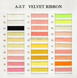 Mafolen High Quality Luxury 3-75mm Non Stretch Nylon Single Face Velvet Ribbon For Bows Or Gift Wrapping