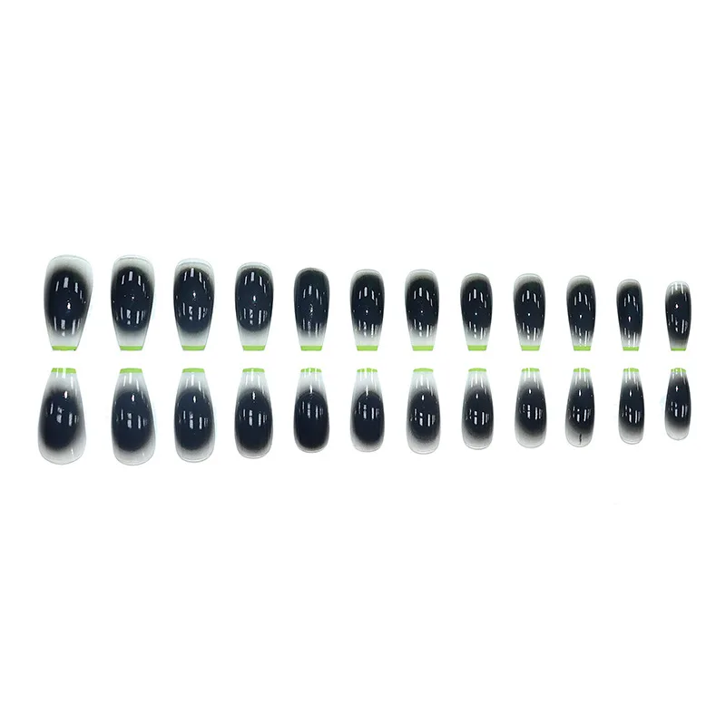 Wear nail art piece fake nail can be removed simple lemon ice detachable nail