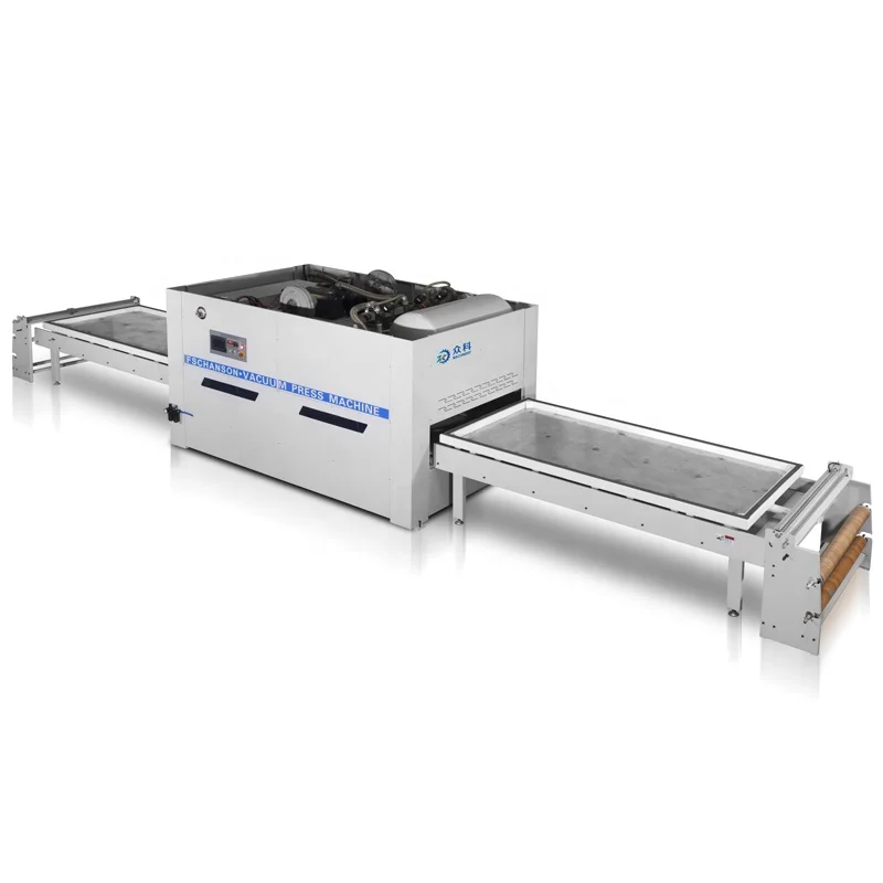 PVC Vacuum Membrane Press Machine For Panel Furniture Making Veneer Hot Transfer Leather Plywood Laminating Machine